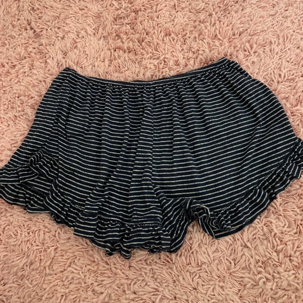 Brandy Melville Striped Comfy Shorts One Size